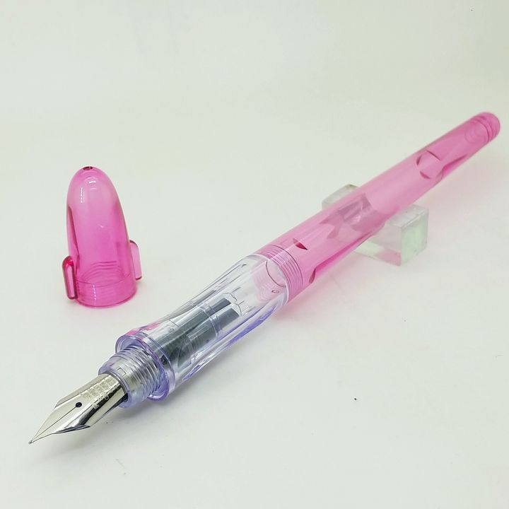 鋼筆工作室 PILOT百樂習字鋼筆EF尖透粉桿01