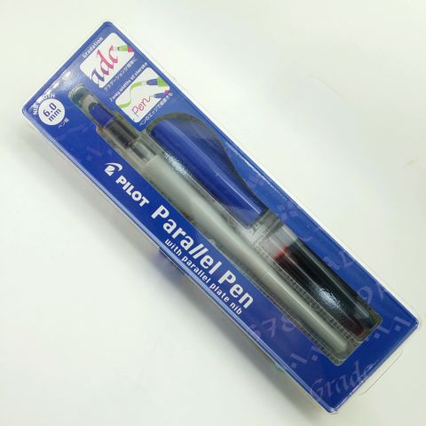鋼筆工作室PILOT百樂花式英文平尖鋼筆6.0mm