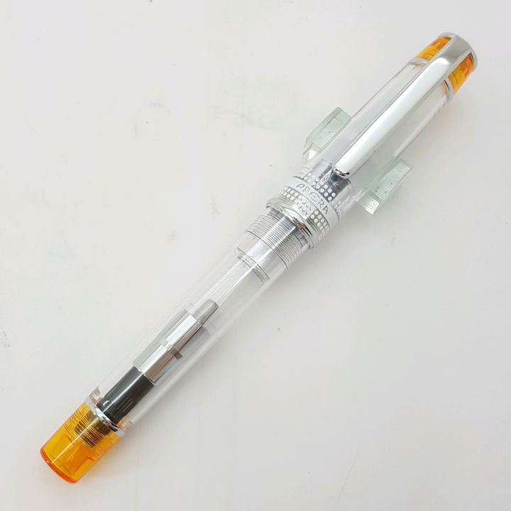 鋼筆工作室 PILOT 百樂 PRERA 鋼筆 透明桿 橘色
