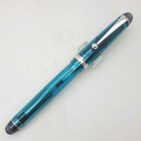 鋼筆工作室 PILOT百樂CUSTOM 74 14K金尖鋼筆 透藍桿