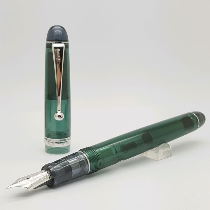 鋼筆工作室 PILOT百樂CUSTOM 74 14K金尖鋼筆 透綠桿