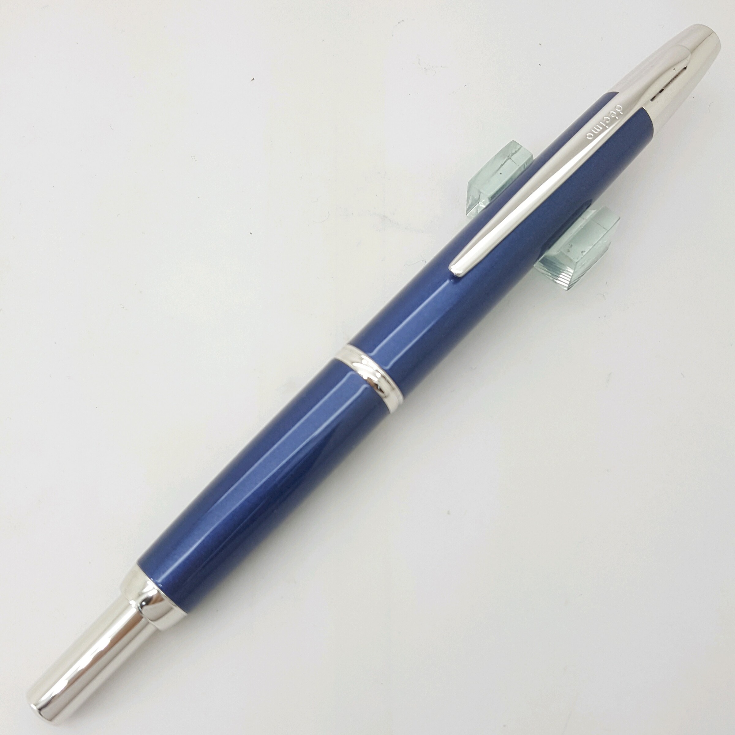 日本PILOT 百樂Capless decimo 按壓式鋼筆18K尖深藍桿– 鋼筆工作室