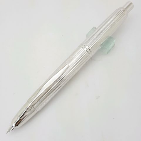 鋼筆工作室 日本 PILOT 百樂 Capless 銀直條 按壓式鋼筆