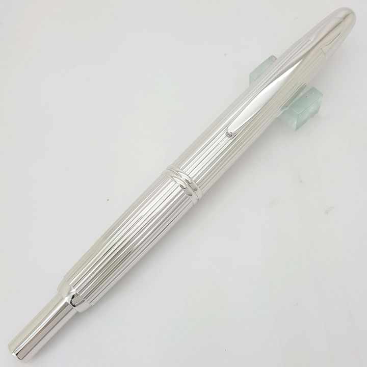鋼筆工作室 日本 PILOT 百樂 Capless 銀直條 按壓式鋼筆