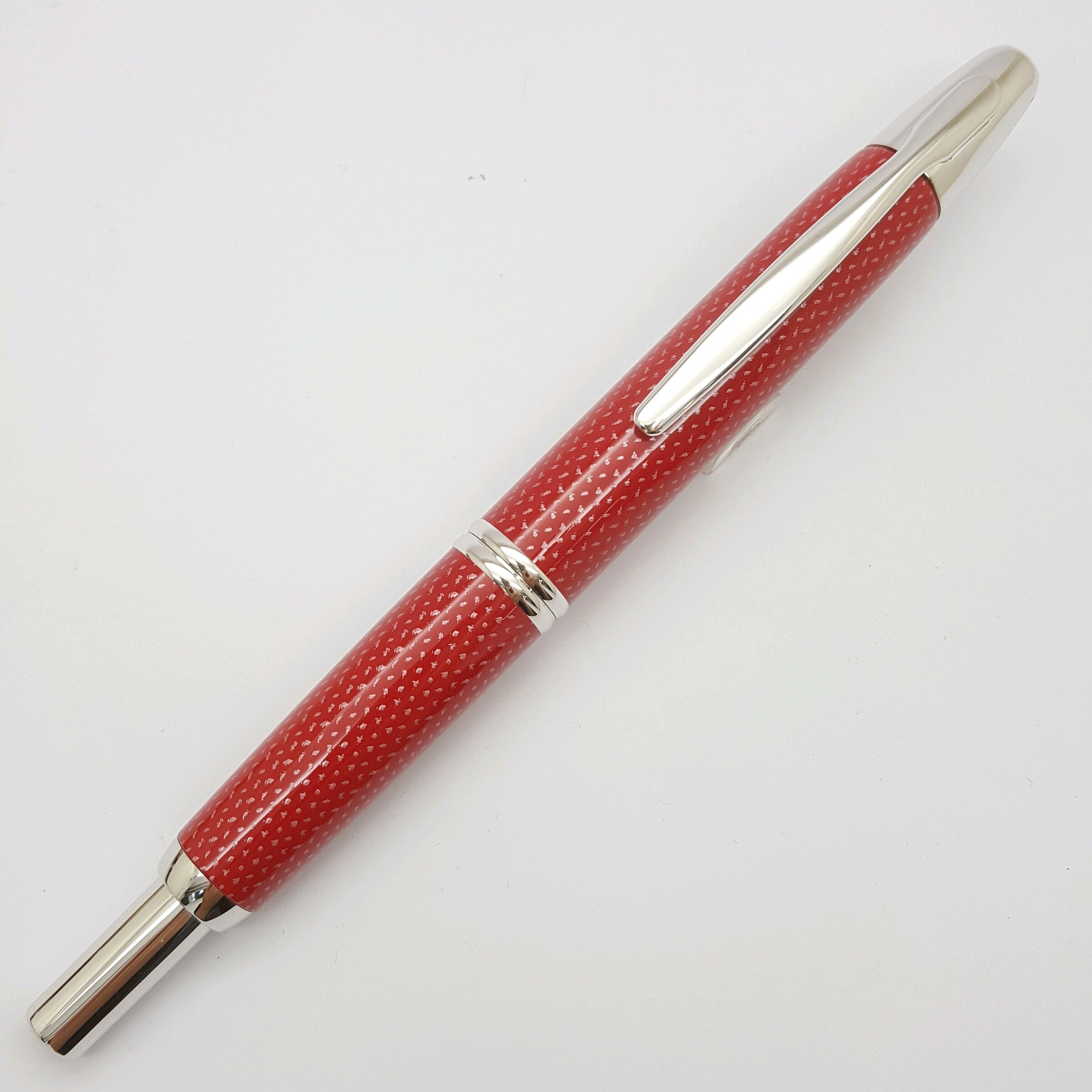 PILOT CAPLESS Kasuri 赤 万年筆 字幅EF パイロット 万年筆 キャップレス 絣 赤 PILOT Capless Kasuri