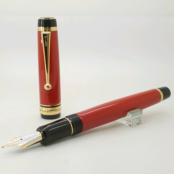 鋼筆工作室 日本 百樂 PILOT 漆桿 CUSTOM 845鋼筆 18K 紅桿.jpg