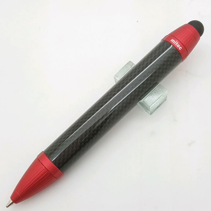 台灣 RODEL 老大牌 碳纖筆桿 搖搖筆 紅色