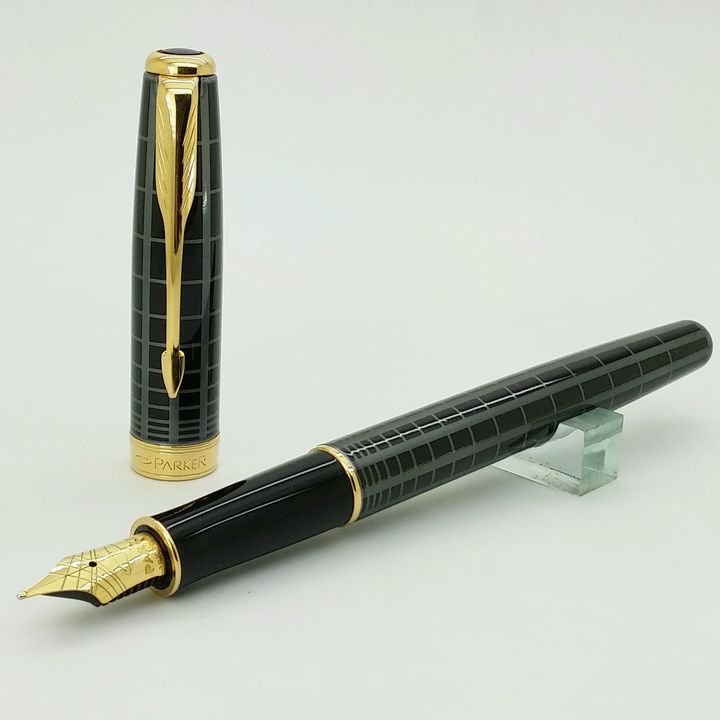 鋼筆工作室 派克 Parker 商籟 sonnet 黑格金夾 鋼筆.jpg