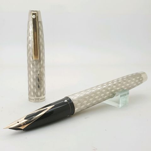 鋼筆工作室 美國 Sheaffer 西華 銀桿鋼筆 黑握位.jpg