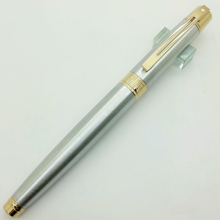 鋼筆工作室美國 Sheaffer 西華 300鋼筆 銀色桿金夾