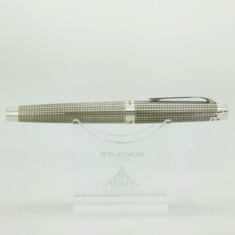 鋼筆工作室 日本 白金牌 THE PRIME 百週年 銀桿格紋鋼筆