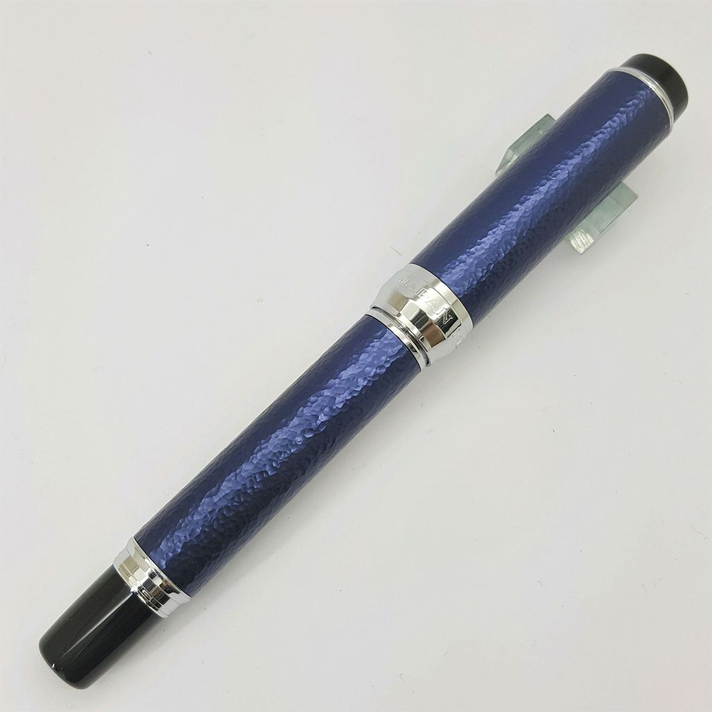 鋼筆工作室 日本寫樂大分縣限定藍染鋼筆闔蓋.jpg