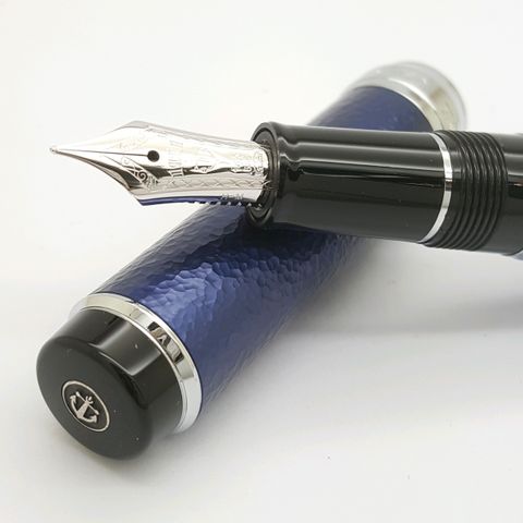 鋼筆工作室 日本寫樂大分縣限定藍染鋼筆14K筆尖.jpg