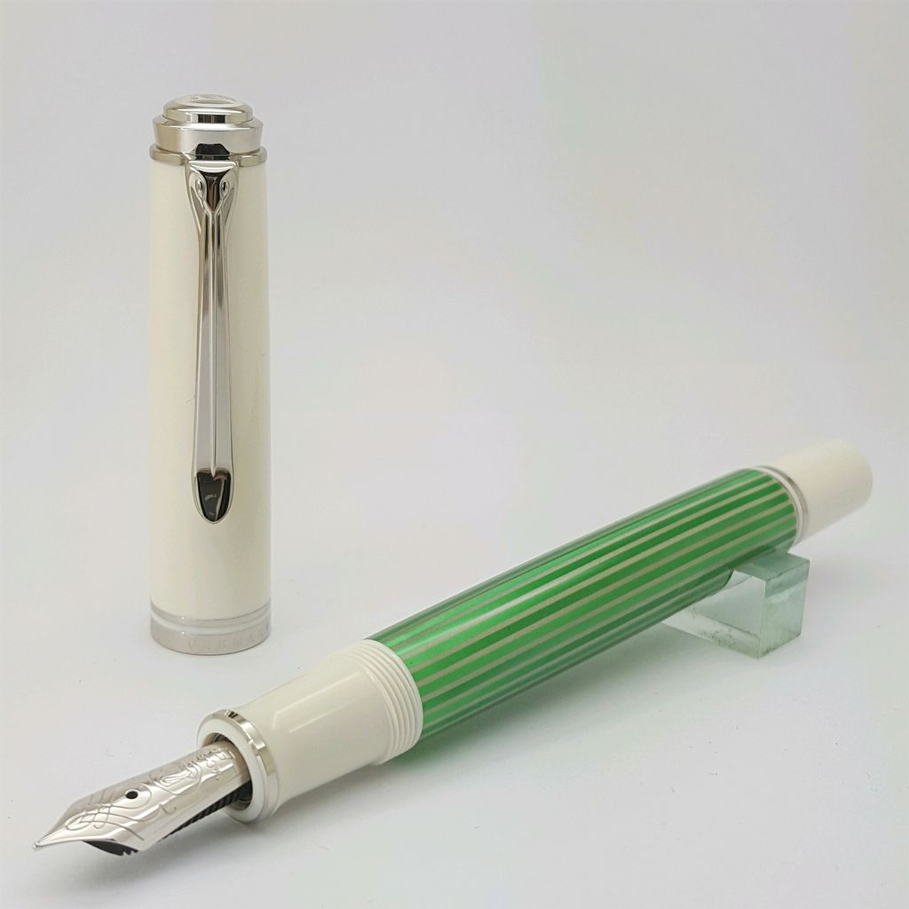 鋼筆工作室 德國 Pelikan 百利金 m605鋼筆 2021年度限定 綠條鋼筆.jpg