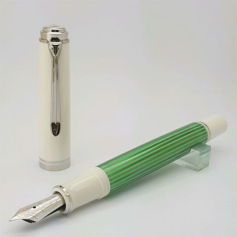 鋼筆工作室 德國 Pelikan 百利金 m605鋼筆 2021年度限定 綠條鋼筆.jpg