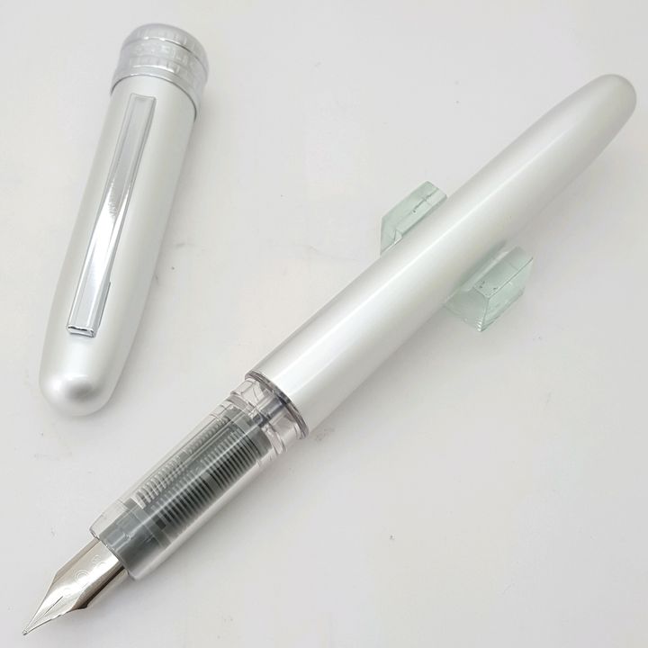 鋼筆工作室 日本 白金牌 Plaisir 鋼筆 銀色