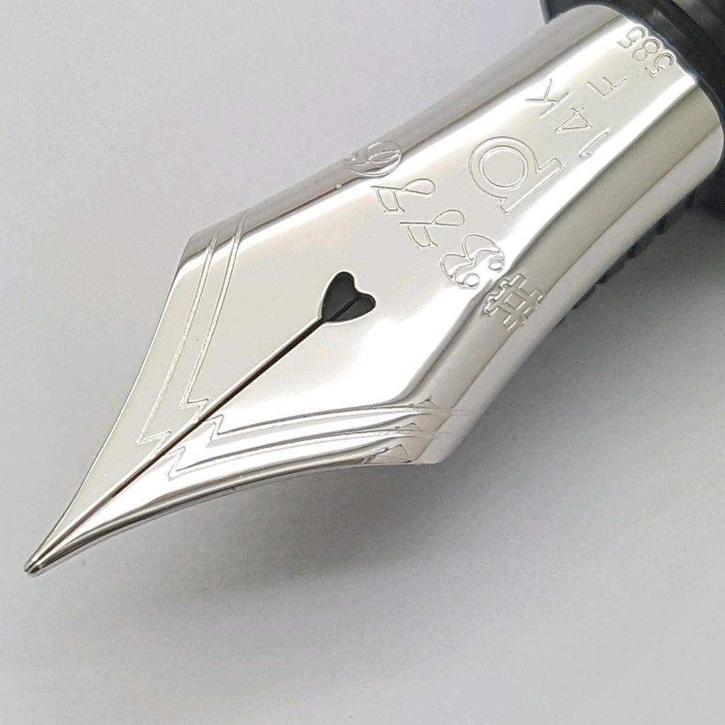 Platinum 白金 3776 世紀 藍桿銀夾 14K金尖 鋼筆