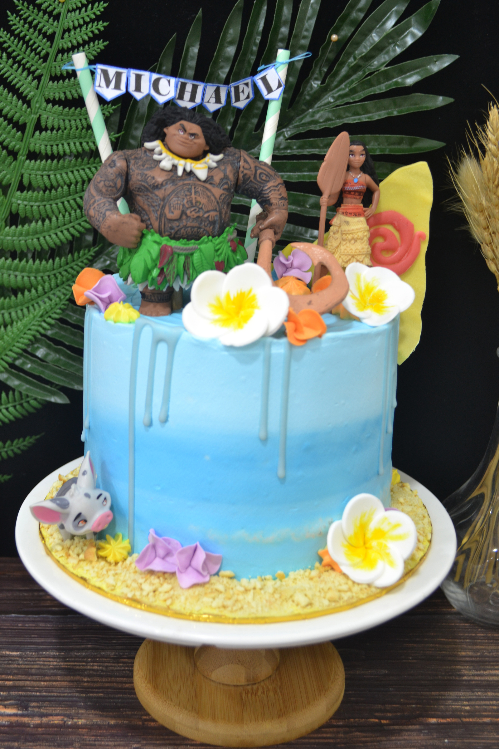 Moana Cream Cake Onnie Cake Studio