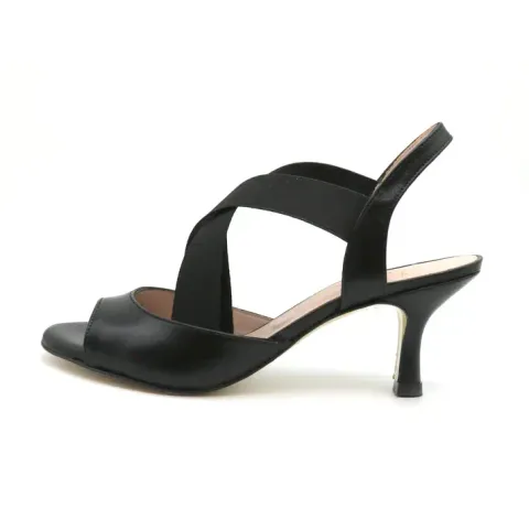 20F1 Mirada cuir lisse noir talons 6cm