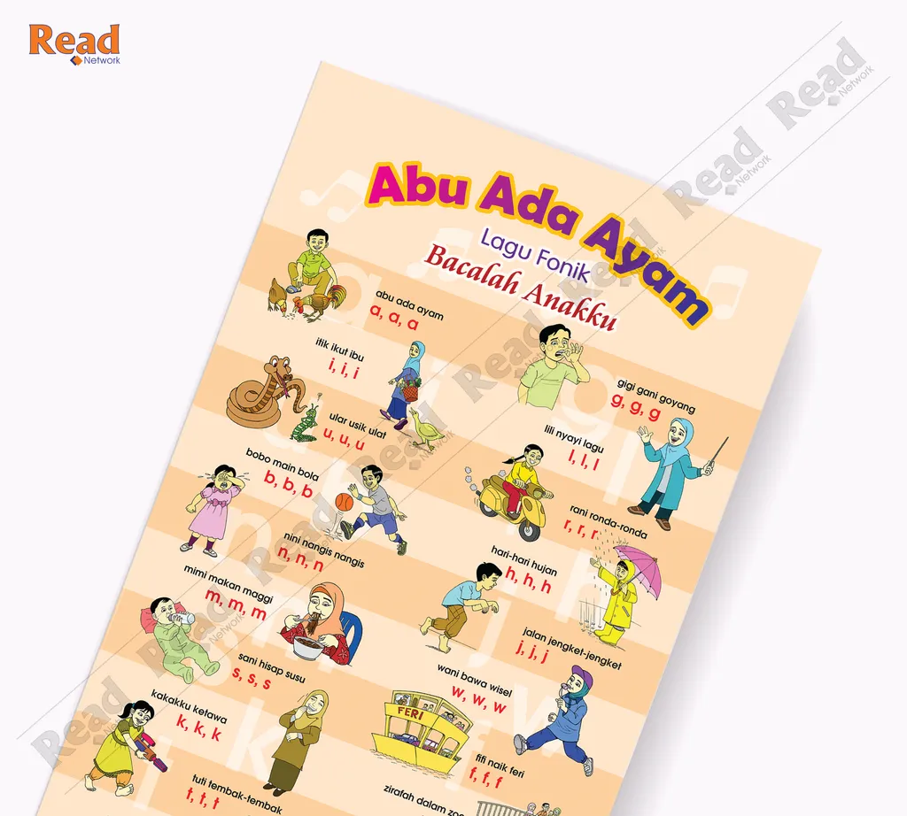 Poster Lagu Abu Ada Ayam Readnetwork Online Store