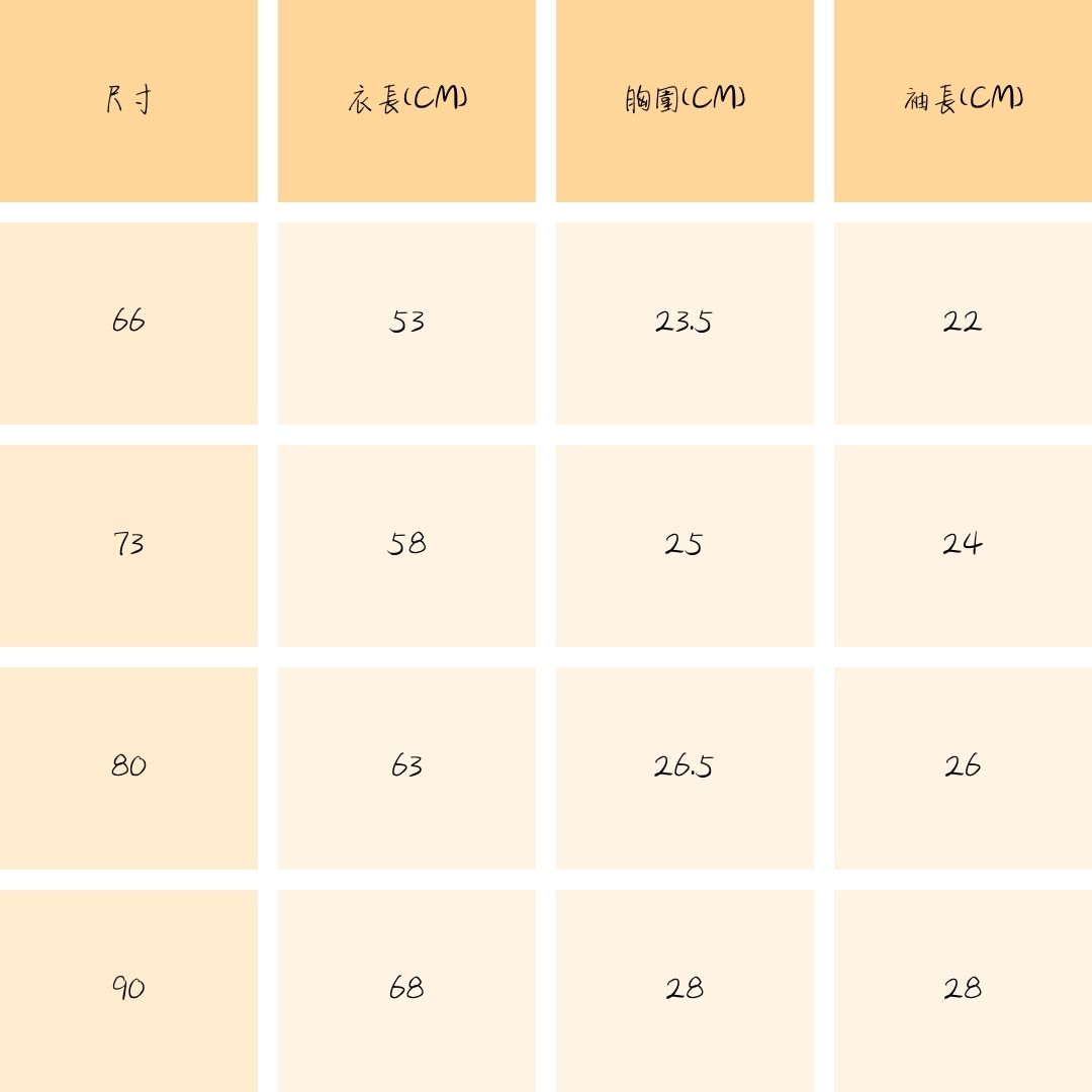 尺寸表