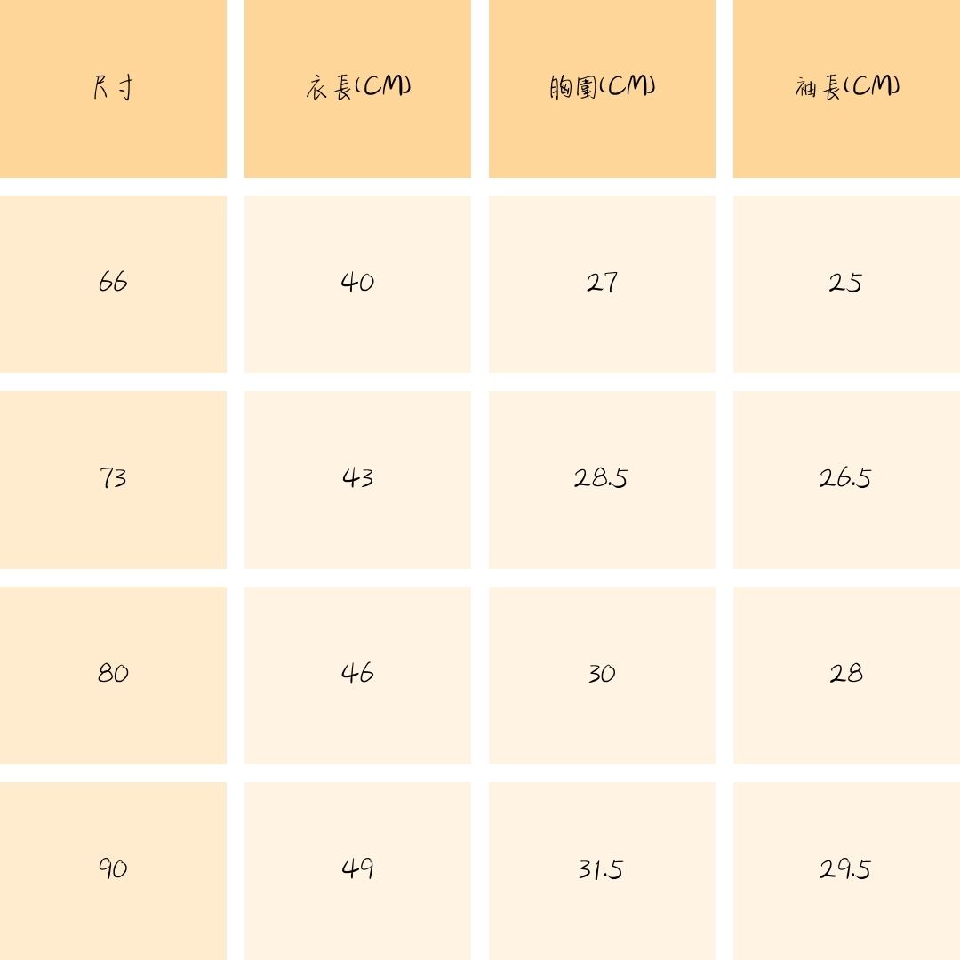 尺寸表