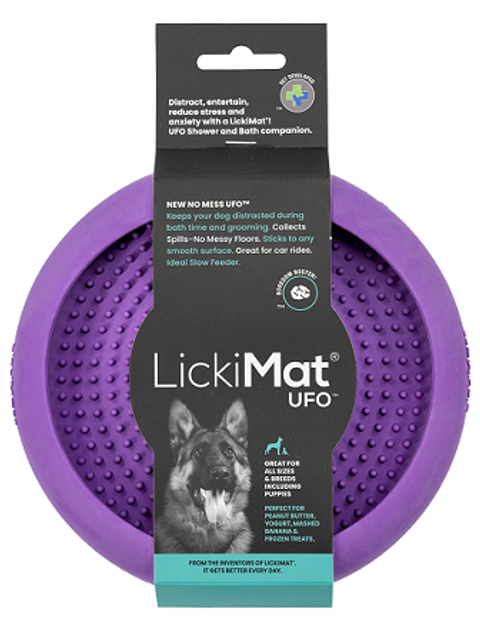 9349785005383 LM5201PU-R LickiMat UFO Purple with label RESIZE