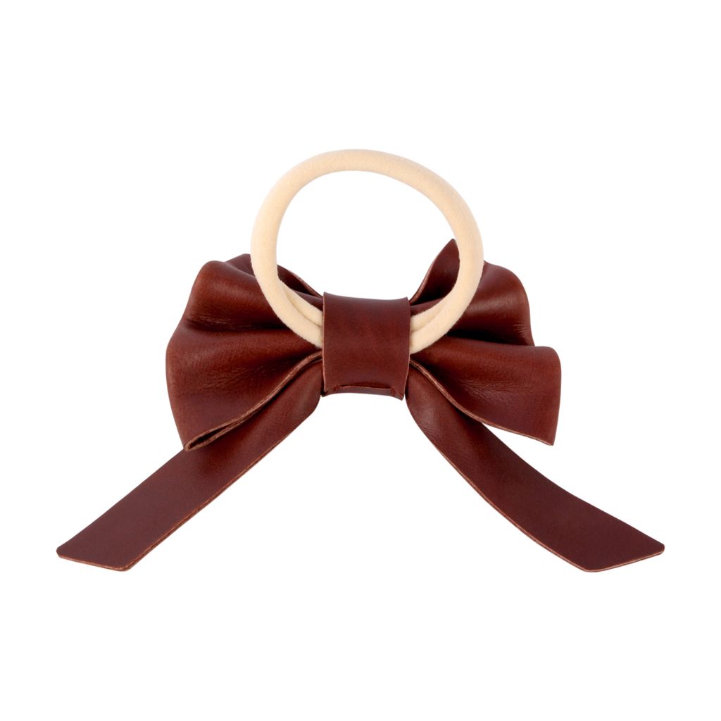 Cinty Hair Tie - Burgundy Classic Leather - 02.jpg