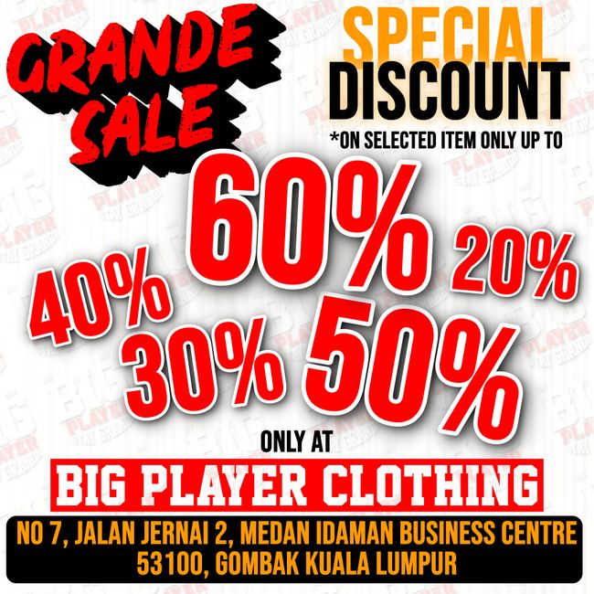 BIG PLAYER CLOTHING | Featured Collection - GRANDE SALE