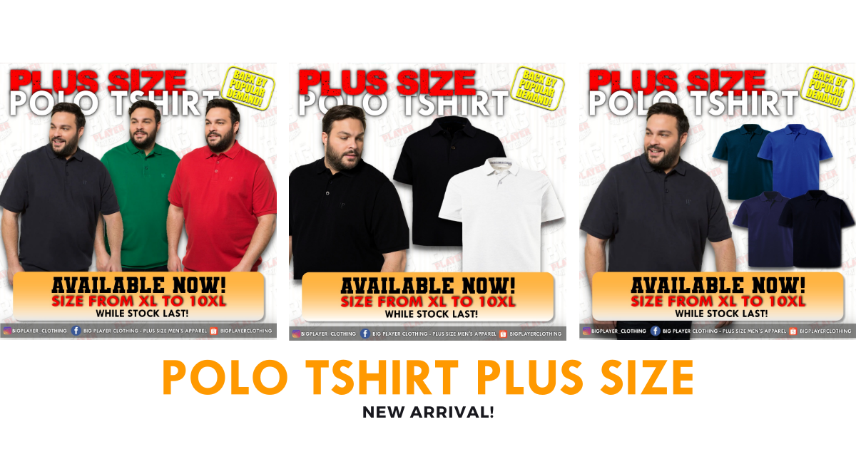 NEW ARRIVAL Polo Tshirt Plus Size