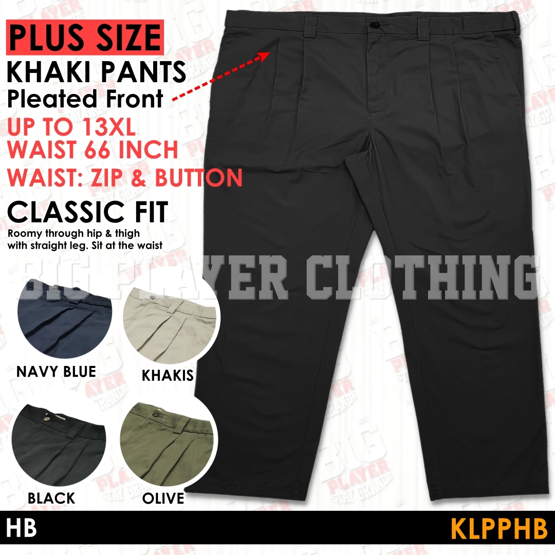 FRONT PLEAT KHAKIS LONG HB