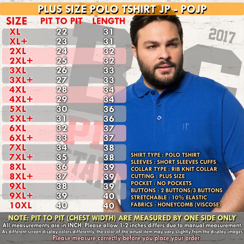 png SIZE CHART POLO JP