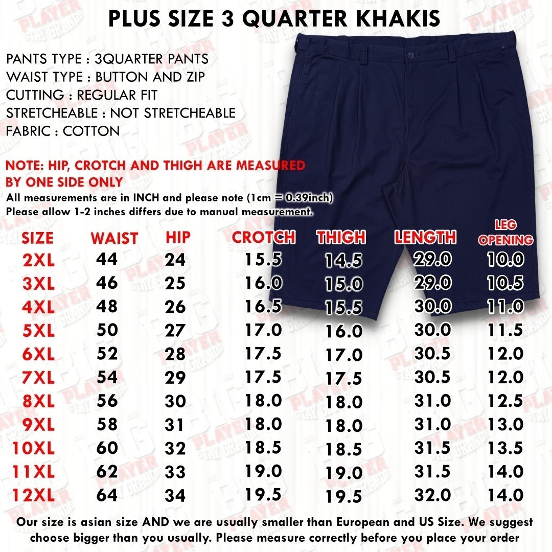 3 QUARTER KHAKIS
