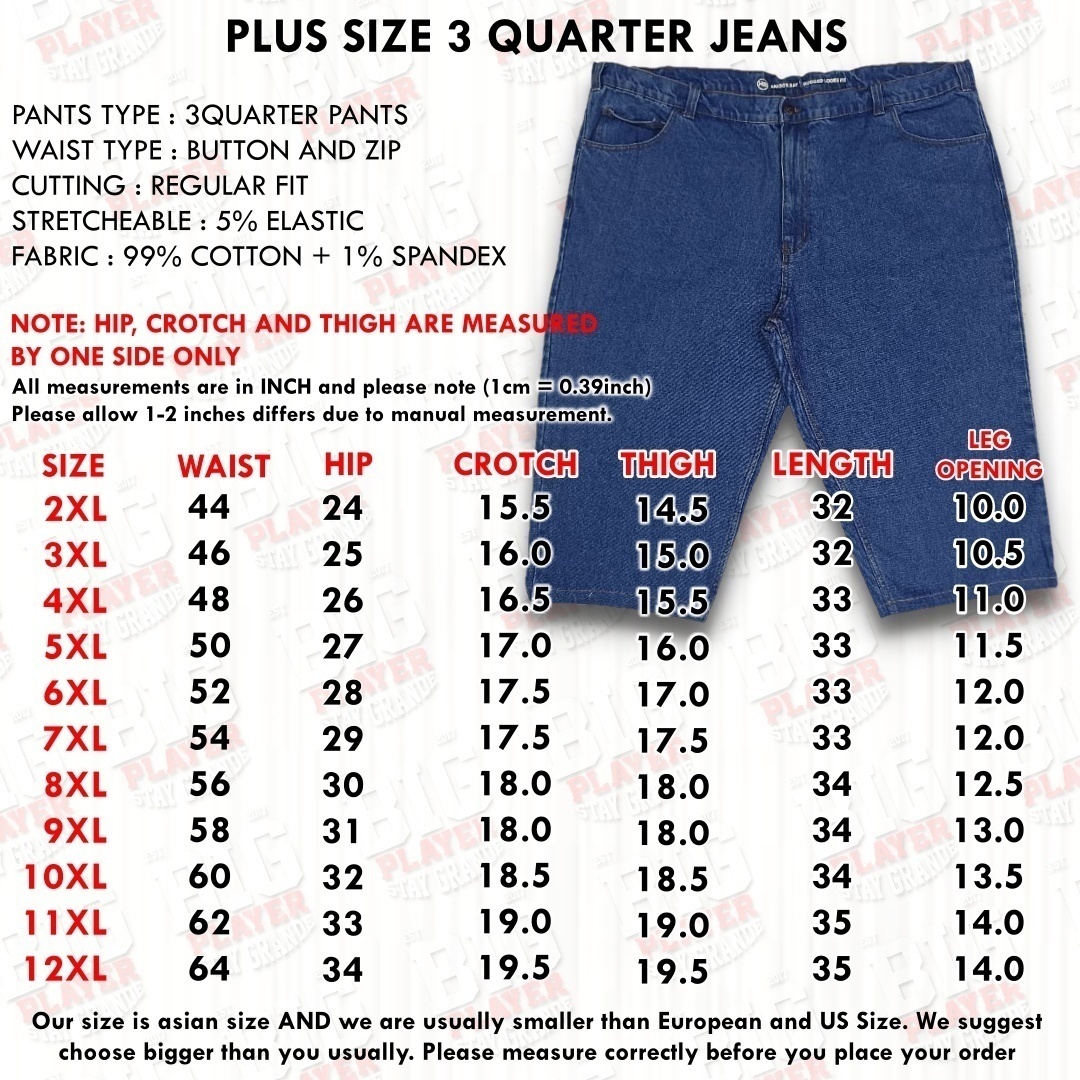 3 QUARTER JEANS