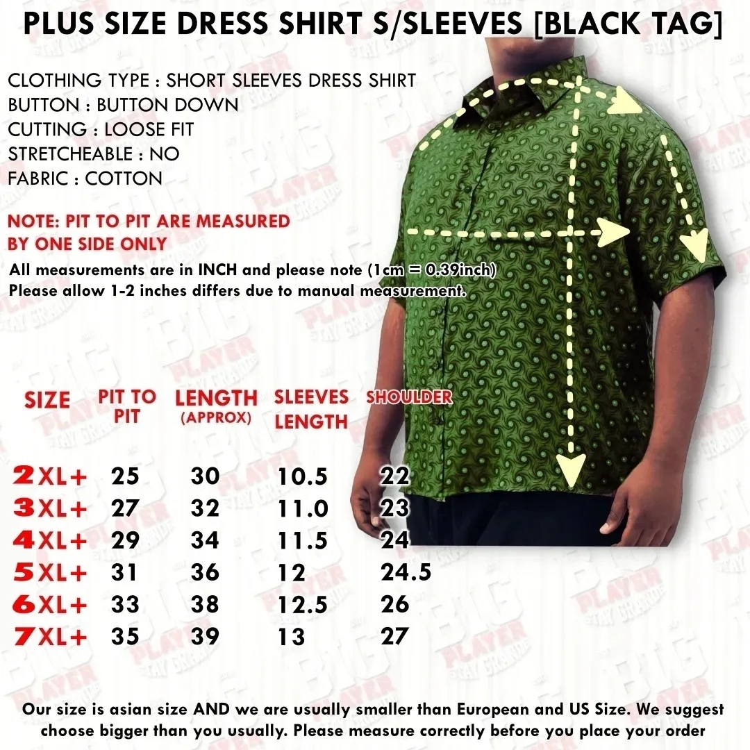 BLACK TAG-SHORT SLEEVES KEMEJA