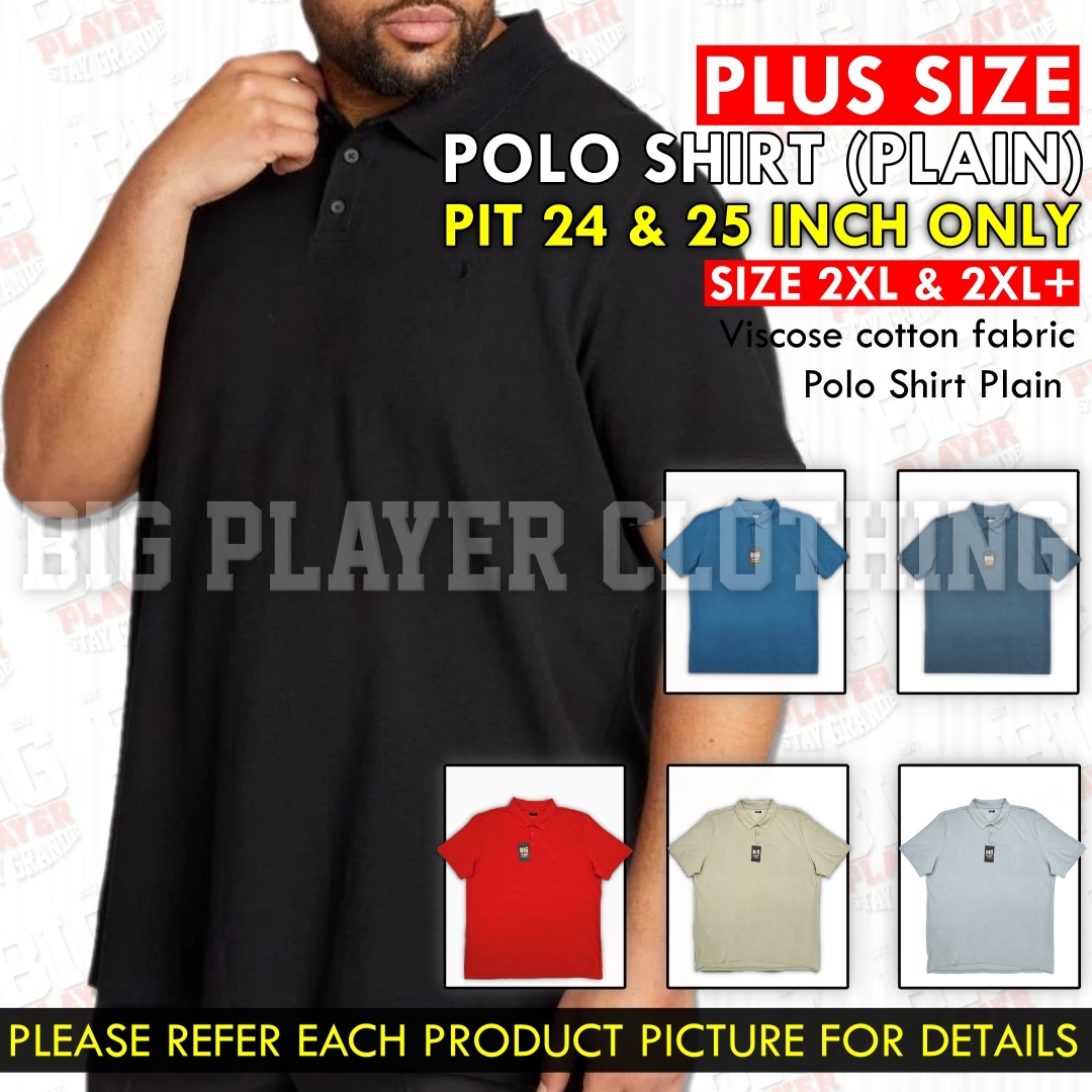 2XL FRONT POLO PLAIN