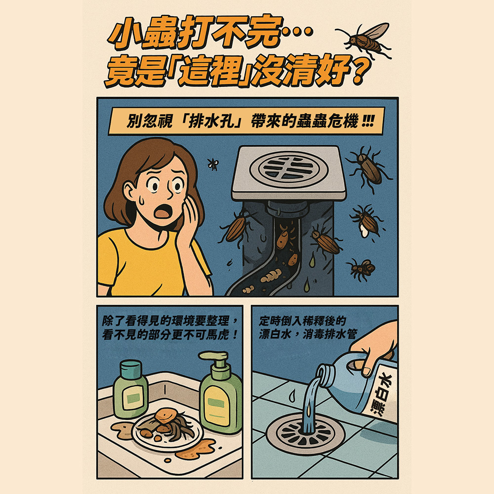 小蟲打不完…竟是「這裡」沒清好?!