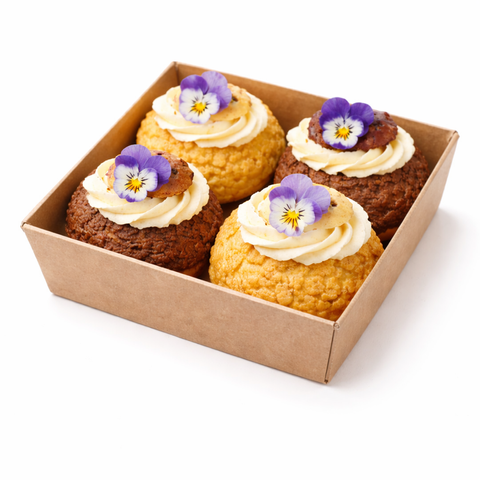 box of 4 choux