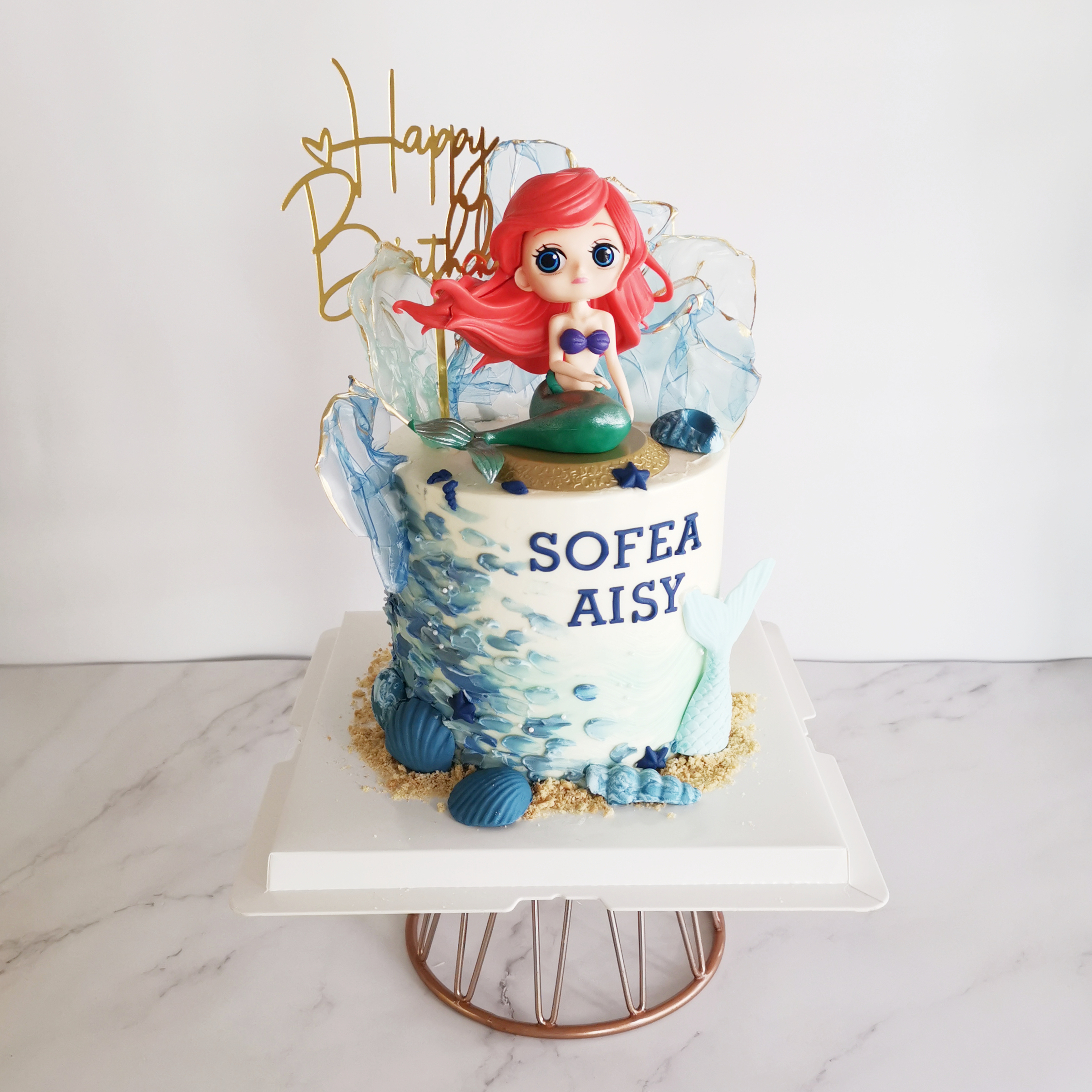 Little Mermaid Ariel Cake – Cocostreatla