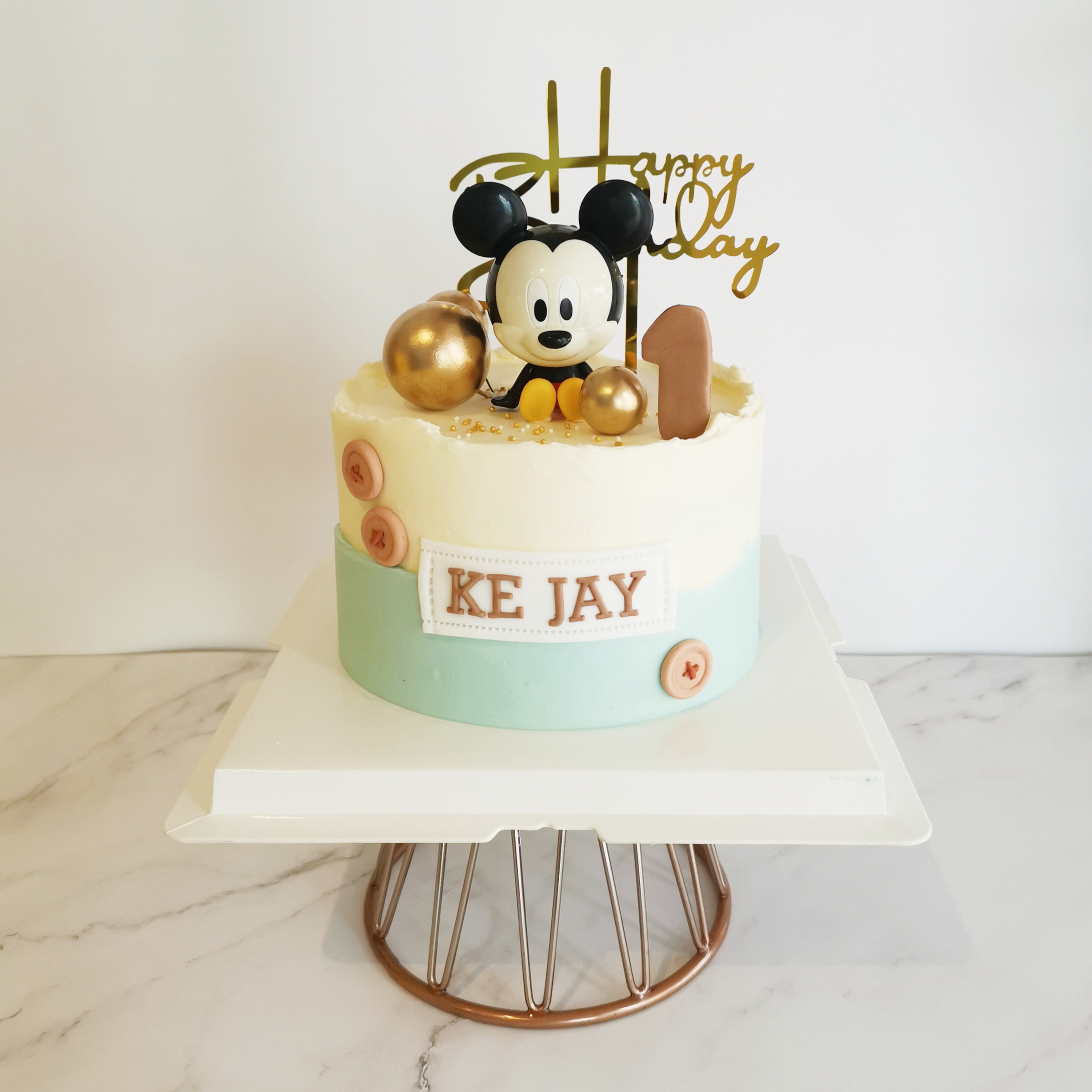 Online tempting mickey mouse blue cake for children to Delhi, Express  Delivery - DelhiOnlineFlorists