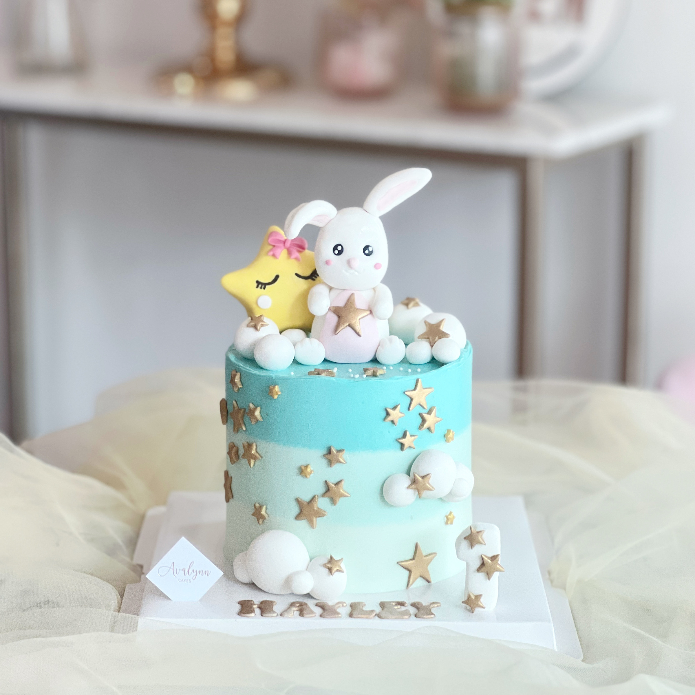 Bunny Floral Petite Cake | Bakery Delivery Singapore – Honeypeachsg Bakery