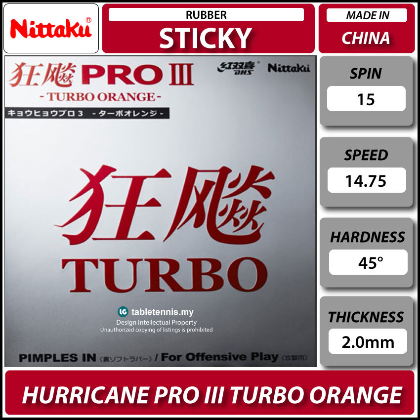 Nittaku-Hurricane-Pro-III-Turbo-Orange-Main