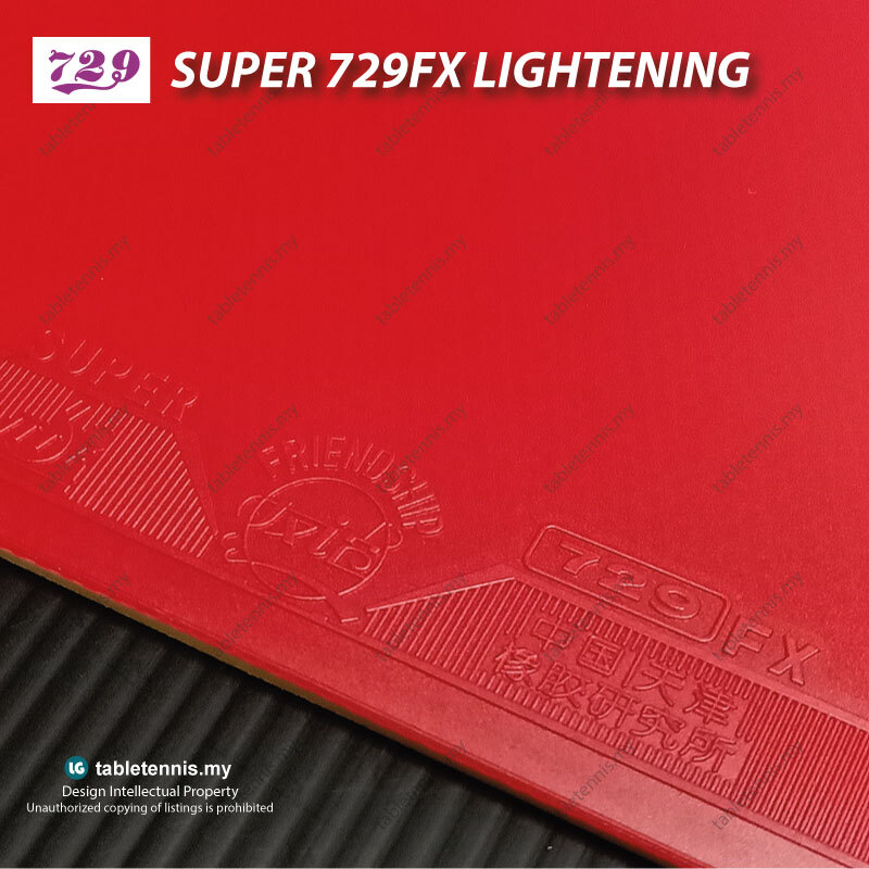 Friendship 729 Super 729FX Lightening Sticky Elastic Rubber Table ...