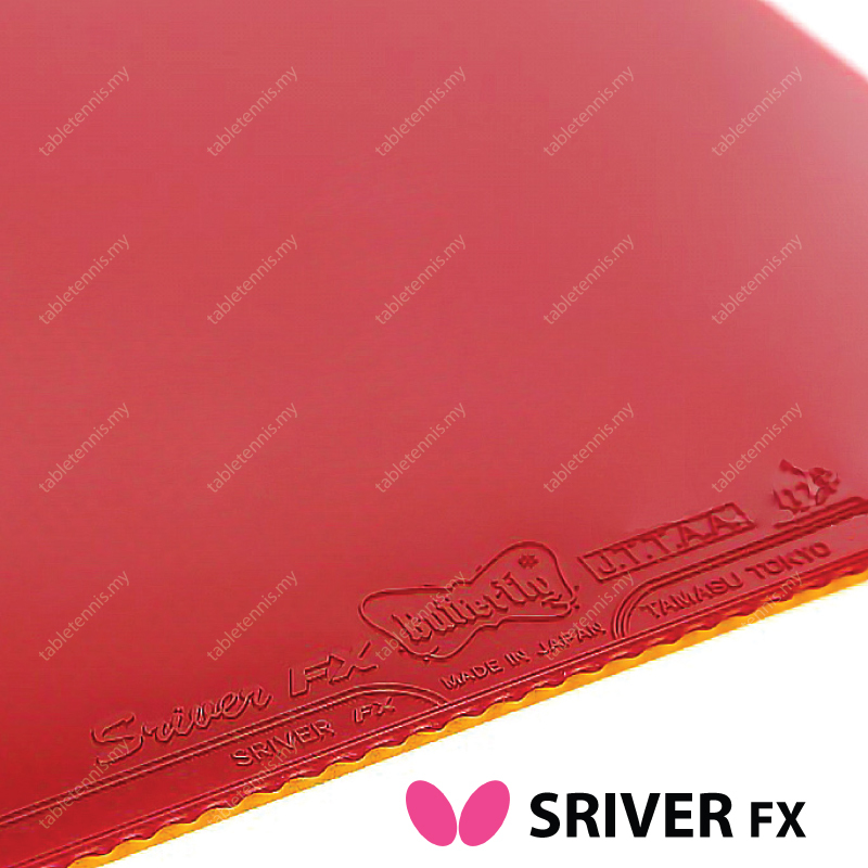Butterfly Sriver EL Table Tennis Rubber - Professional Inverted Ping Pong Rubber Sheet
