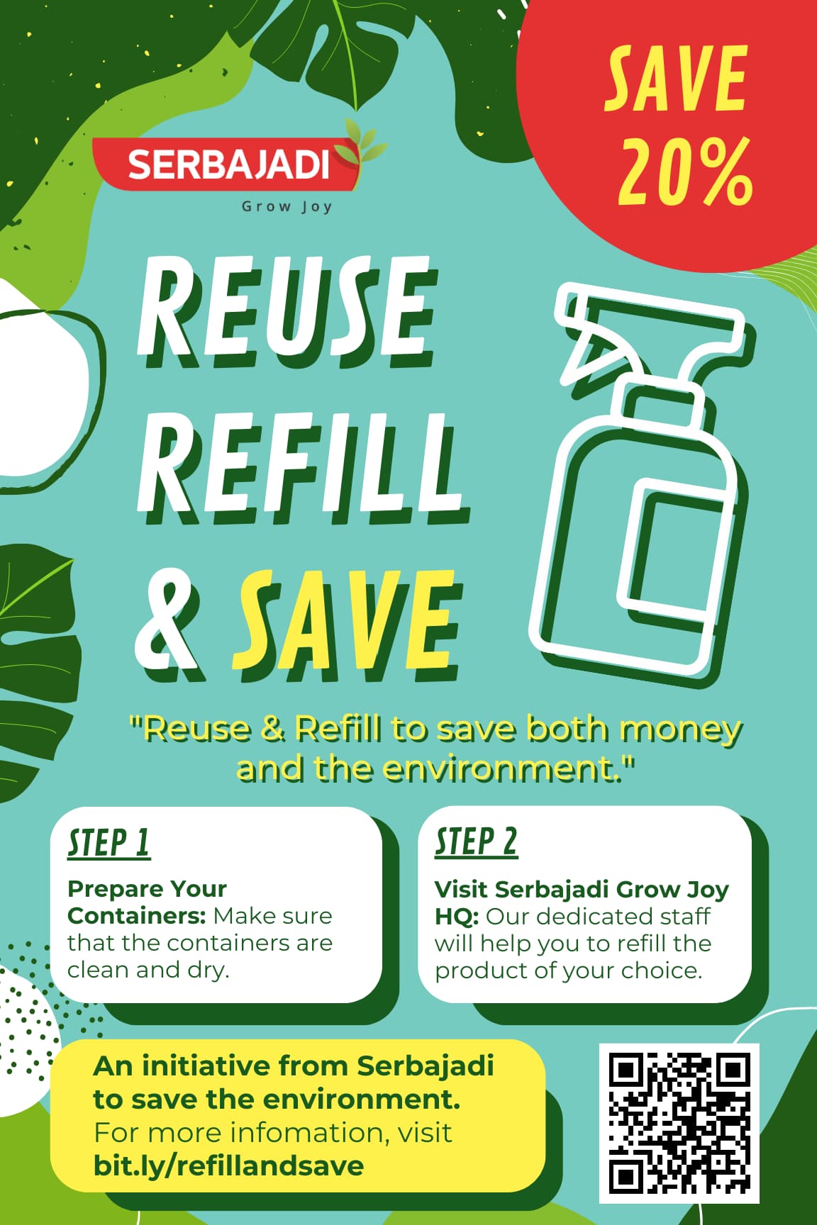 Refill and save