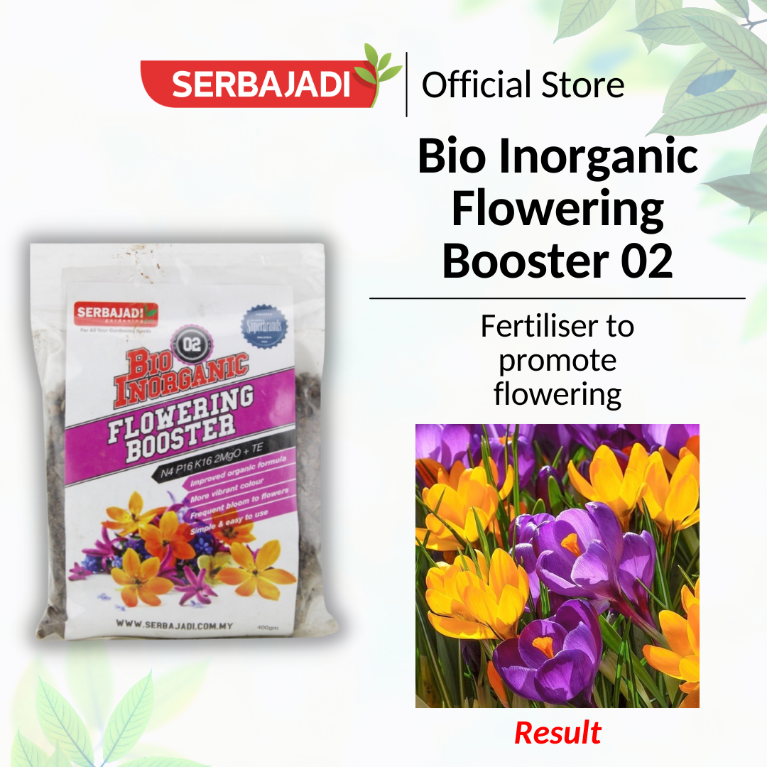 Serbajadi Bio Inorganic Flowering Booster 02 Fertiliser – Serbajadi Grow  Joy Shop