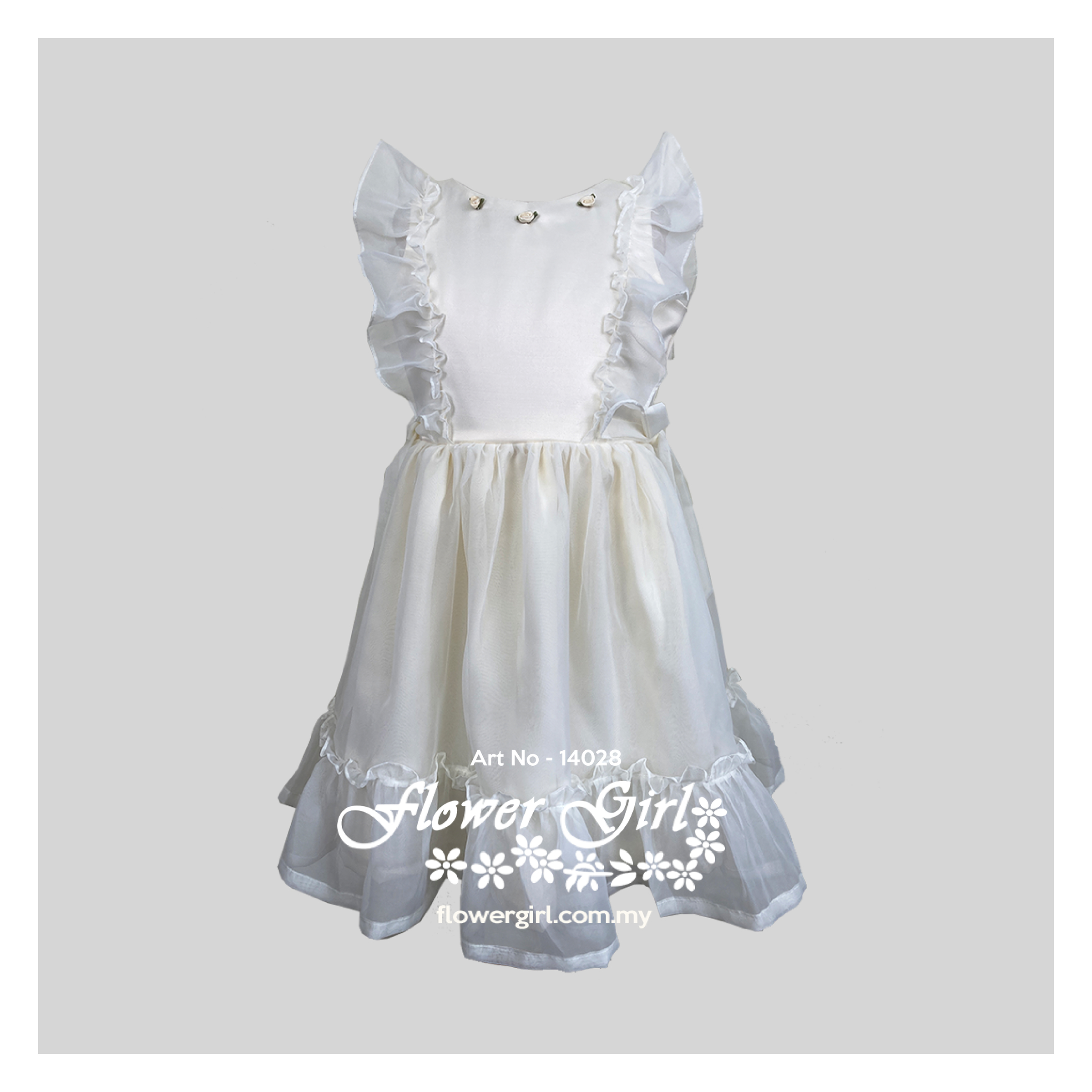 14028 Sleeveless Party Dress FlowerGirl Online Boutique