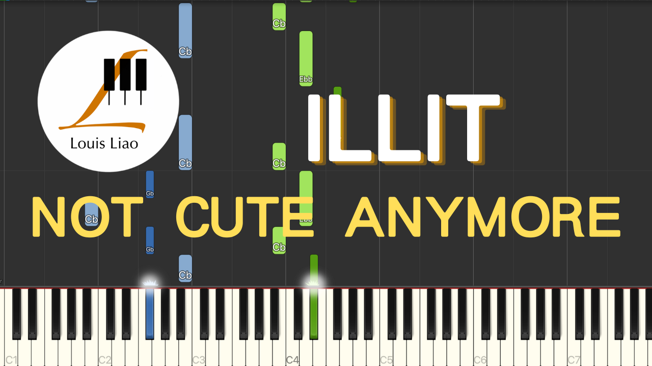 2938.ILLIT-NOT CUTE ANYMORE 鋼琴原調獨奏樂譜