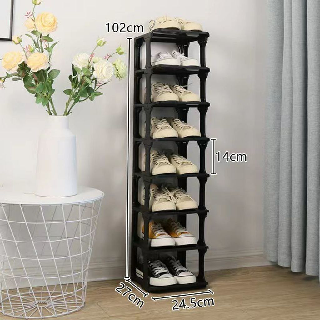 Household Shoe Cabinet Shoe Rack Door Simple 58 Multi-Layer  (2).jpeg