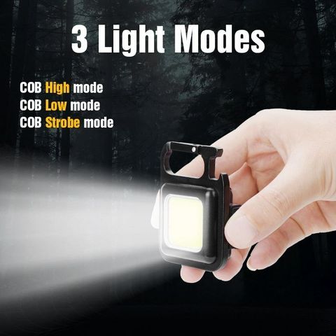 USB Charging Multifunctional Mini Keychain led light outdoor flashlight Myhome054 (3)